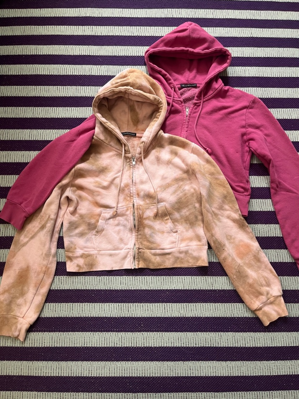 Bundle of Two Brandy Melville Zip Up Hoodies